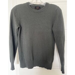 Quince Mongolian Cashmere Crewneck Sweater - Moss - Women's XS - EUC